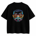 Beard Man Face Embroidered Tee