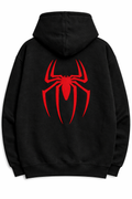 Embroidered Spider Oversized Hoodie