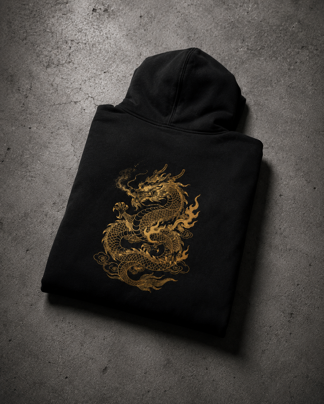 Dragon Embroidered Hoodie – Oversized Streetwear